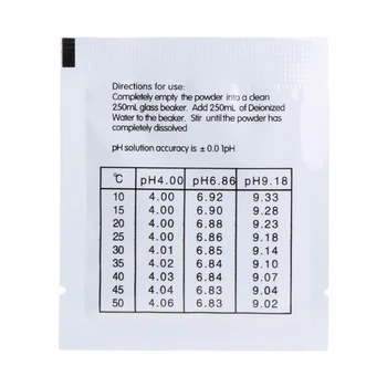 Пакеты раствора для калибровки pH 6.86/4.01 для pH-метра Точная и простая Калибровка Стандартного буферного порошка pH 20 Прямая доставка  4