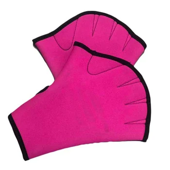 Перчатки для плавания с перепончатыми лопатками Неопреновые перчатки для плавания, фитнеса, аквааэробики и перчатки для тренировок по плаванию для мужчин  5