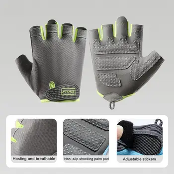 Перчатки для фитнеса, дышащие перчатки для тяжелой атлетики с нескользящей текстурой для фитнес-тренировок, спортивные перчатки для бодибилдинга  5