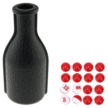 Пластиковый шейкер для бильярда Бильярдный стол для бильярда Kelly Бутылка для бильярдного шейкера с красными и белыми горошинами для подсчета очков  4