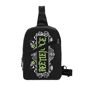 Повседневная сумка-слинг из фильма ужасов Тима Бертона для путешествий, мужской рюкзак Beetlejuice через плечо, наплечный рюкзак  4