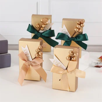 Подарочная коробка, Однотонные коробки для свечей, Бумажная упаковка для шоколадных конфет, сделай сам, Свадебные подарки для гостей, Детский душ, Рождественская вечеринка.  10