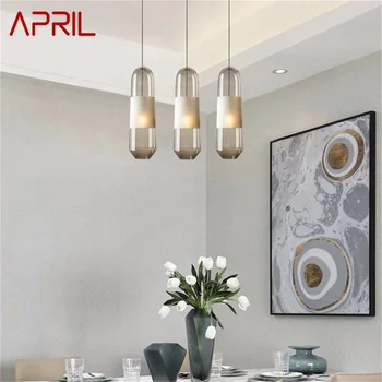 Подвесной светильник APRIL Nordic Современные креативные светодиодные лампы Светильники для домашней декоративной столовой  5