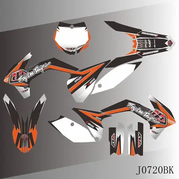 Полная Графика Наклейки Наклейки Мотоцикл Фон Пользовательский Номер Название Для KTM SX85 SX 85 2013 2014 2015 2016 2017  4