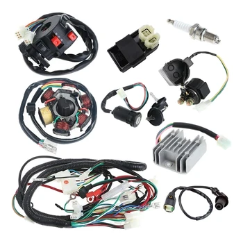 Полный жгут проводов для электрики, катушка CDI для GY6 150CC ATV, квадроцикл, багги, картинг  1