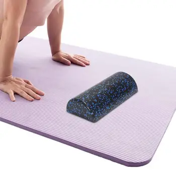 Полукруглый поролоновый валик для шеи, спины, ног, Массажные блоки для йоги Прочный Портативный Полукруглый валик для йоги из пеноматериала для тренировки  5