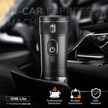 Портативная кофеварка MIUI MIUI Small Espresso Machine DC12V Travel Coffee Maker для автомобиля на открытом воздухе кемпинга, рюкзака Легкий  5