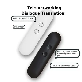 Портативный беспроводной умный переводчик на 40 языков, двусторонний мгновенный голосовой переводчик в реальном времени, приложение Bluetooth Multi-Language T4  5
