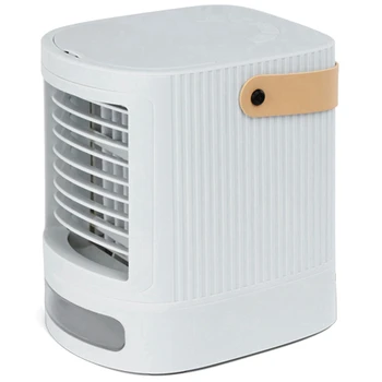 Портативный кондиционер, испарительный охладитель воздуха, небольшой охладитель с питанием от USB и увлажнителем, 3-скоростной мини-кондиционер  5