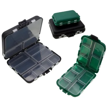Практичный двухслойный Жесткий пластиковый ящик для рыболовных снастей, ящик для хранения мусора, ящик для вспомогательных принадлежностей, ящик для инструментов  5