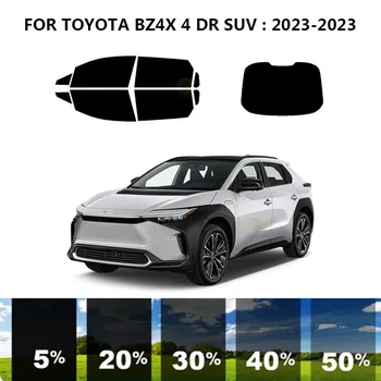 Предварительно обработанный набор для УФ-тонировки автомобильных окон из нанокерамики, Автомобильная пленка для окон TOYOTA BZ4X 4 DR SUV 2023  10