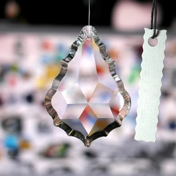 Прозрачная Люстра Стеклянные Кристаллы Призмы Лампы Части Подвесных Подвесок 38 мм  0