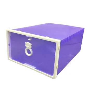 Прозрачный пылезащитный пластиковый ящик для хранения для спальни UL541  5