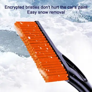 Простой в использовании скребок для снега Эффективная Автомобильная щетка для уборки снега, Скребок для льда со съемной длинной ручкой для легкого снятия снега с лобового стекла для эффективного  10