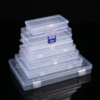 Прямоугольная Полупрозрачная Коробка Пластиковый Ящик Для Хранения Прочный Прочный Ящик Для Хранения Упаковочных Коробок Водонепроницаемый Многофункциональный Футляр Для Хранения  5
