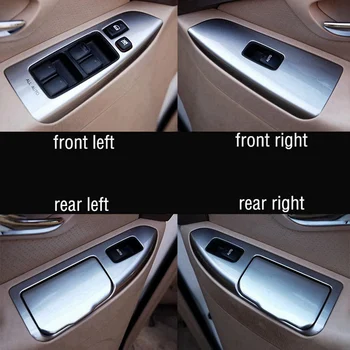 Рамка крышки панели кнопочного переключателя стекла переднего левого окна автомобиля для Toyota Land Cruiser Prado 120 LC120 2003-2009  10