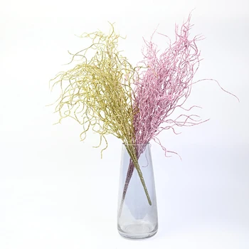 Растение для имитации Рождественской елки из высушенной ветки, прочный пластик, Креативный цветок с блестками, украшение для домашней вечеринки  10