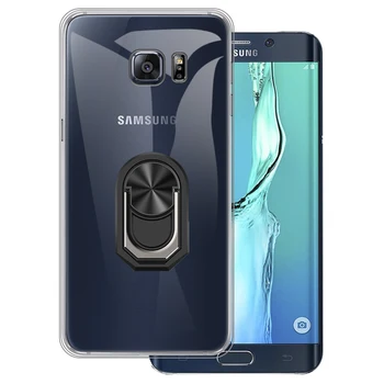 Роскошный противоударный держатель с кольцом для Samsung Galaxy S6 Edge Plus, мягкий силиконовый защитный чехол из ТПУ для Galaxy S6 Edge +  5