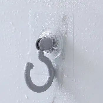 Самоклеящийся крючок 1 шт. Бытовой Прозрачный крючок для задней двери Многофункциональный Крючок для кухни Ванной комнаты Прочный Крючок для подвешивания ключей на стене  5
