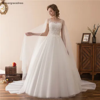 Свадебные платья Forevergracedress с открытой спиной 2019 Года, линия А со шнуровкой сзади, вечерние свадебные платья для невесты, большие размеры, сшитые на заказ  1