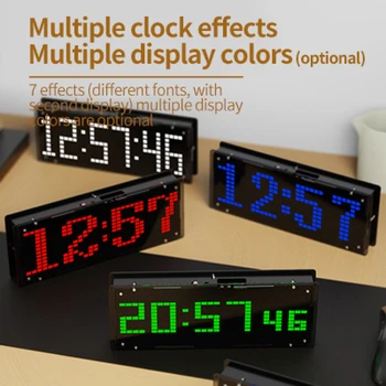 Светодиодный музыкальный дисплей спектра DIY Kit 16x32 Rhythm Light Clock 8 Видов режима спектра SMD Пайка Подсветка уровня проекта  5