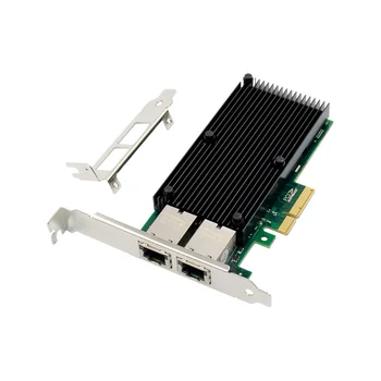 Серверная сетевая карта X550-T2 PCI-E X4 10GbE С двумя электрическими портами Серверная сетевая карта RJ45, сетевой адаптер для агрегации  5