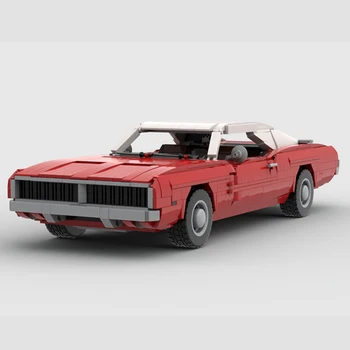 Серия автомобилей 1969 Dodged Charger, супер спортивный автомобиль, строительный блок, модель скоростного гоночного автомобиля, игрушки для сборки, подарок  5