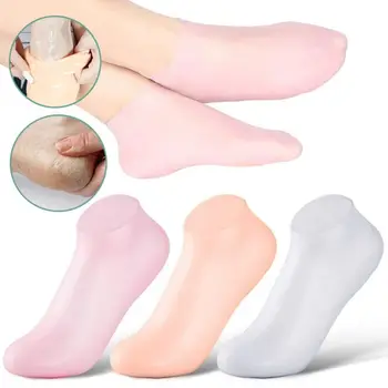Силиконовые силиконовые увлажняющие носки Удаляют омертвевшую кожу, снимают боль, носки для ухода за кожей Увлажняющие Против растрескивания  5
