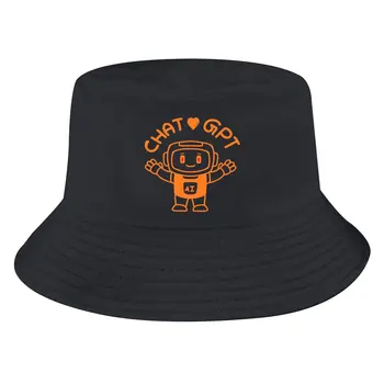 Симпатичные шляпы-ведро унисекс с искусственным интеллектом в стиле хип-хоп, солнцезащитная кепка для рыбалки в стиле чатгпт, модный дизайн  5