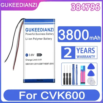 Сменный аккумулятор GUKEEDIANZI 384796 3800 мАч для аккумуляторов мобильных телефонов CVK600  1