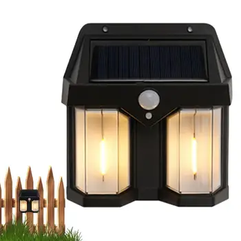 Солнечный настенный светильник, наружная водонепроницаемая интеллектуальная индукционная вольфрамовая лампа накаливания, освещение внутреннего двора, сада, виллы, ночника  5