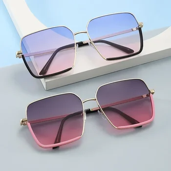 Солнцезащитные очки Женские 2022 Новые Солнцезащитные очки для круглого лица Big Face для похудения Корейской версии  3