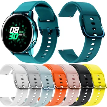 Спортивные часы с мягким ремешком на силиконовой ленте для Samsung Galaxy Active Smart Wristband 2023, новые модные красочные аксессуары  5