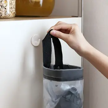 Стеллаж для вторичной переработки Пластиковый Органайзер Держатель сумки Подвесная сумка для хранения мешков для мусора Держатель мешков для мусора  5