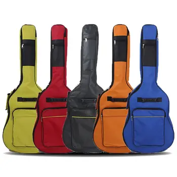 Сумка для хранения из ткани Оксфорд 600D, акустический женский мужской водонепроницаемый рюкзак, сумка для электрогитары, 40/41-дюймовая сумка для гитары  5