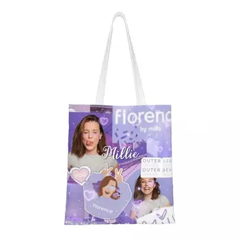 Сумка-тоут Florence By Mills с модным принтом, переработанная холщовая сумка-шоппер через плечо  5