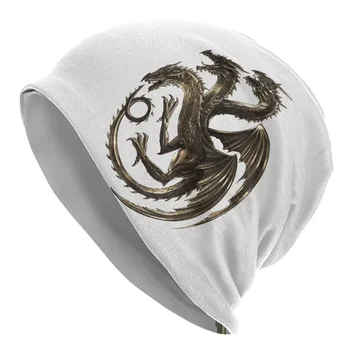 Теплая вязаная шапка с логотипом House Of The Dragon, модная шапка-капот, осенне-зимние уличные шапочки-бини, шапки для взрослых унисекс  5