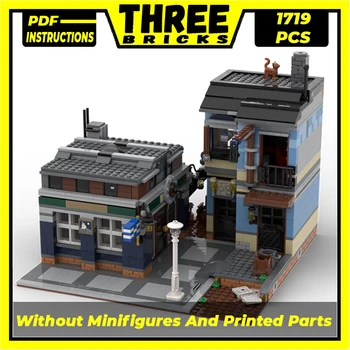 Техническая модель Moc Bricks Street View, Highlander Distillery, Модульные строительные блоки, подарки, игрушки для детей, наборы для сборки своими руками  5