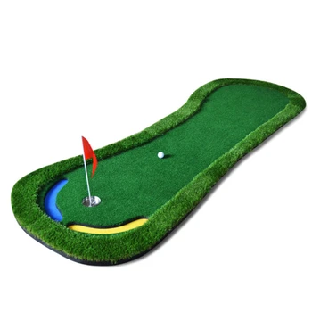 удар по коврику с искусственным травяным покрытием тренировочный коврик для гольфа  5