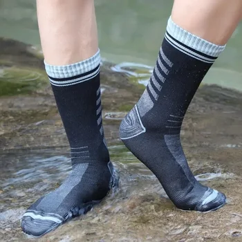 Уличные водонепроницаемые носки для мужчин и женщин для спорта, пеших прогулок, кемпинга, треккинга, зимних лыж, теплые дышащие водонепроницаемые носки  4