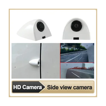 Установка наклейки На автомобиль Боковая Камера Ночного Видения HD Боковая Слепая Зона Система Помощи При Парковке Левая и Правая Камеры Белого Цвета  4