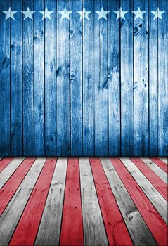 Фон для фотосъемки с Американским флагом, День Независимости, 4 июля, Фотофон, Деревянный пол, баннер, реквизит, фон для студии G-328  1
