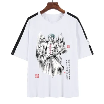 Футболка Kurosaki Ichigo с принтом Ink wash, летняя уличная мужская/женская уличная футболка с коротким рукавом  4