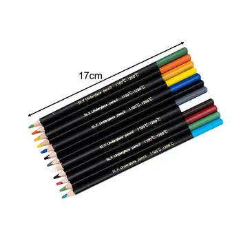 Цветные карандаши с ластиком, мягкая сердцевина с точилкой, 12 цветов для ручной росписи, товары для рукоделия, подарки взрослым детям, начинающим  5