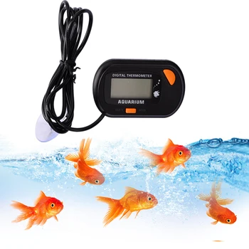 Цифровой ЖК-аквариумный термометр STD-1, водонепроницаемый датчик для аквариума с датчиком температуры, измерительный инструмент с присоской  5