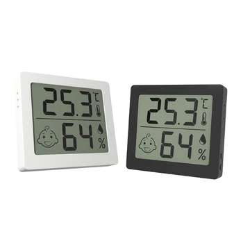 Цифровой термометр, измеритель влажности, температуры стен в помещении, ЖК-гигрометр в помещении  4