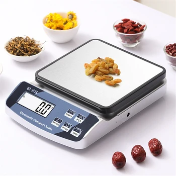 Цифровые весы 15 кг/ 1 г с калибровкой, USB Зарядка, Умные инструменты для измерения кофе, Кухонные весы 10 кг / 1 г, 3 кг / 0,1 г, электронные весы  5