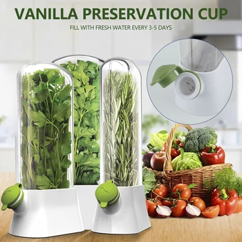 Чашка для консервирования травяной ванили премиум-класса, контейнер для хранения зелени и овощей, посуда для хранения свежих овощей на кухне  3