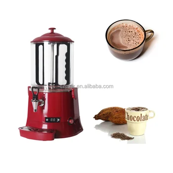Черная коммерческая машина для раздачи горячего шоколада, Блендер для чая с молоком объемом 10 л, машины для расплавления горячего шоколада  5