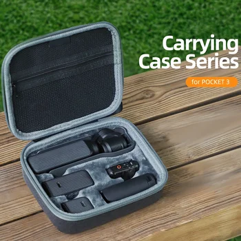 Чехол для переноски, портативная сумка для хранения, дорожный чехол для защиты от столкновений, защитный чехол, коробка, совместимая с сумкой для камеры Osmo Pocket 3  0